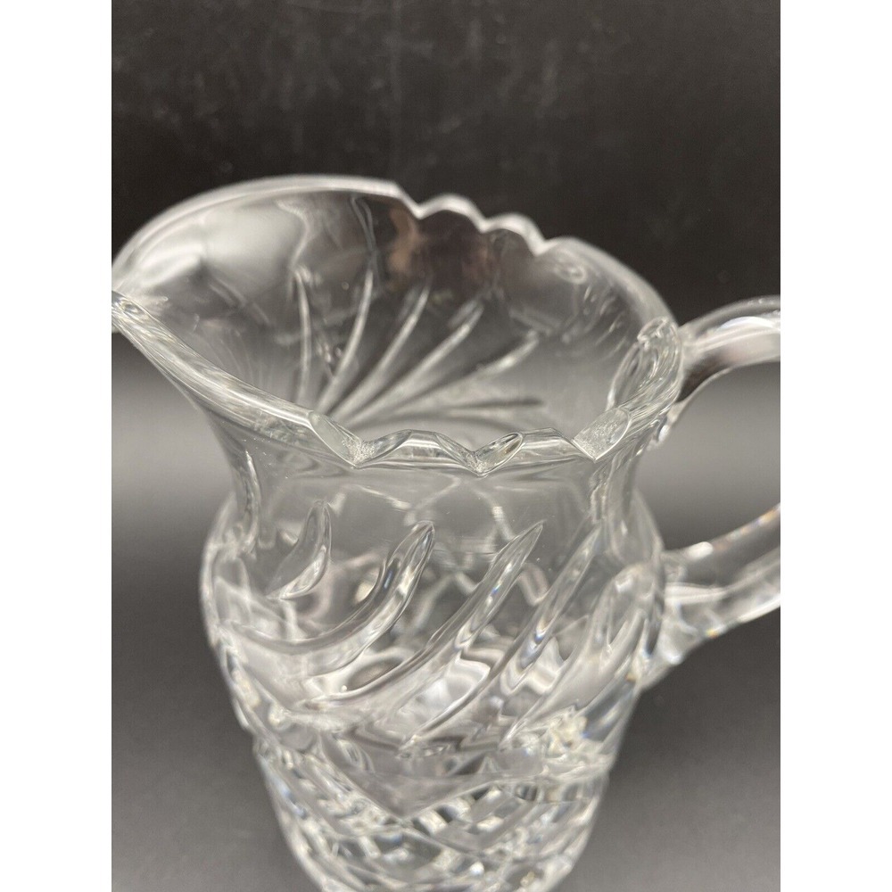 Rogaska Crystal Pitcher Diamond Pattern 6" Signed - Picture 3 of 10